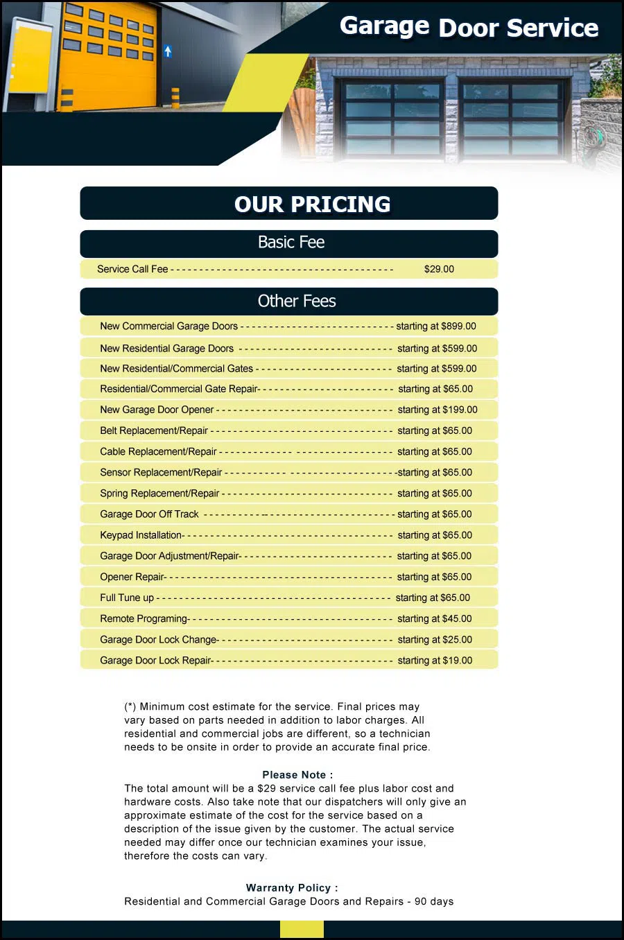 Garage Door & Opener Repairs Bronx, NY 347-577-9403